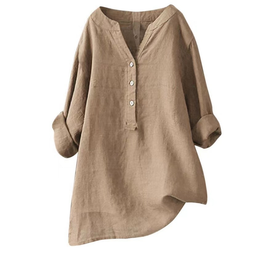 Tegan Band Collar Top