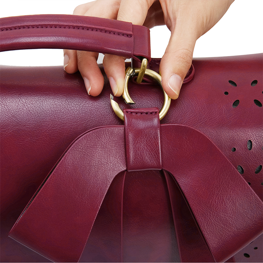 Borsa a mano elegante con fiocco