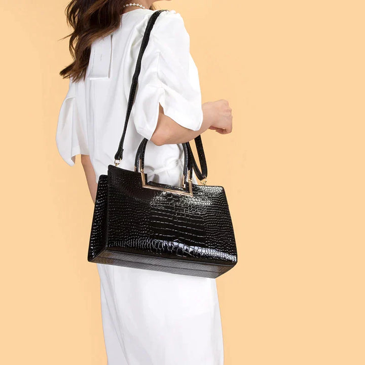 Set bag and wallet in leather