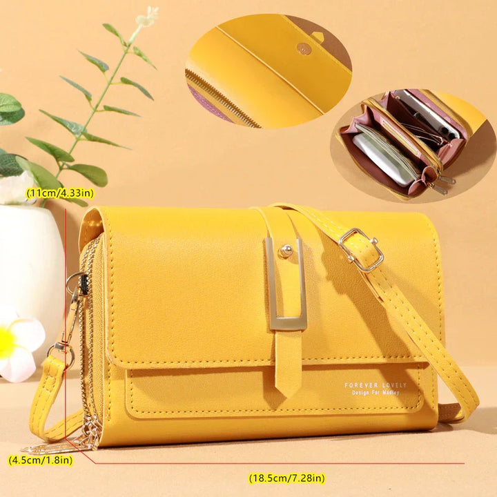 Elegante borsa a tracolla per donne | Portacellulare e portacarte di tendenza