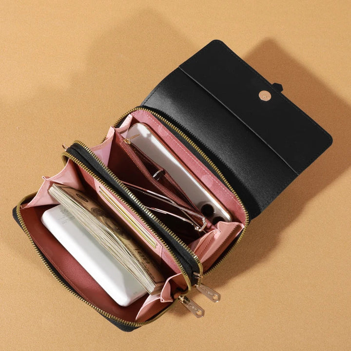 Elegante borsa a tracolla per donne | Portacellulare e portacarte di tendenza