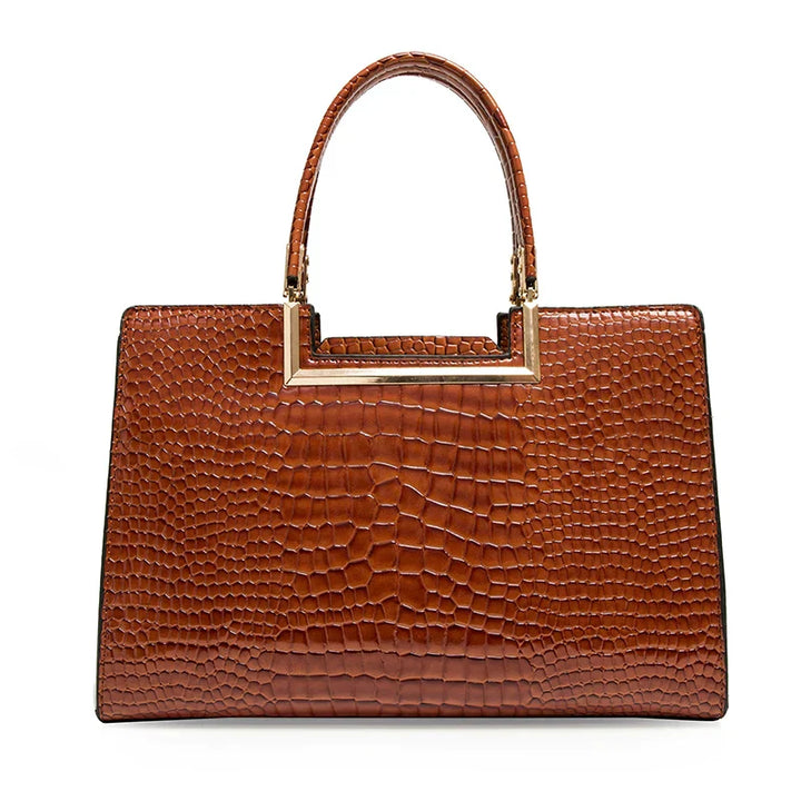 Set bag and wallet in leather