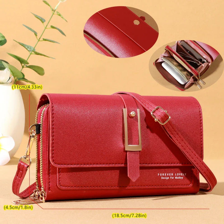 Elegante borsa a tracolla per donne | Portacellulare e portacarte di tendenza