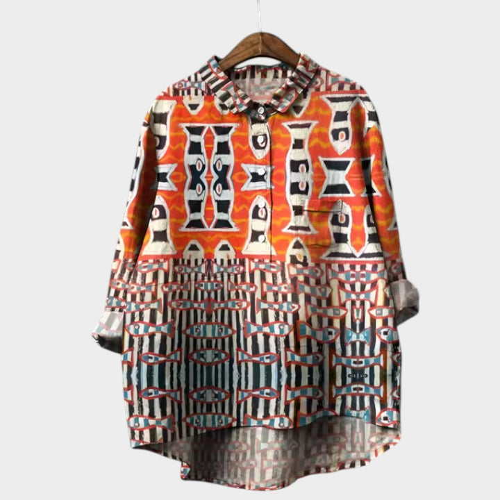 Philomena Printed Popover Shirt