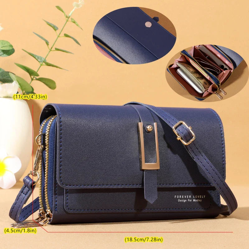 Elegante borsa a tracolla per donne | Portacellulare e portacarte di tendenza