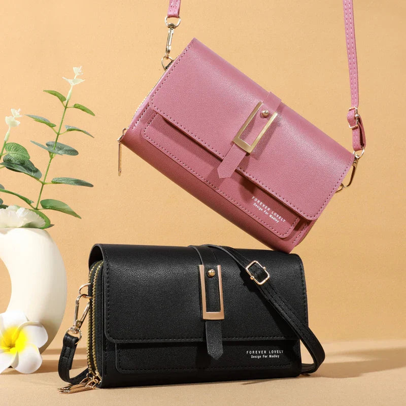 Elegante borsa a tracolla per donne | Portacellulare e portacarte di tendenza