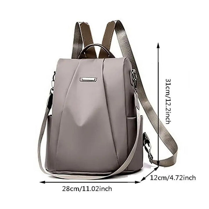 Elegant multifunctional women's backpack with removable shoulder strap