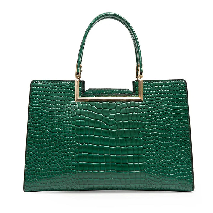 Set bag and wallet in leather