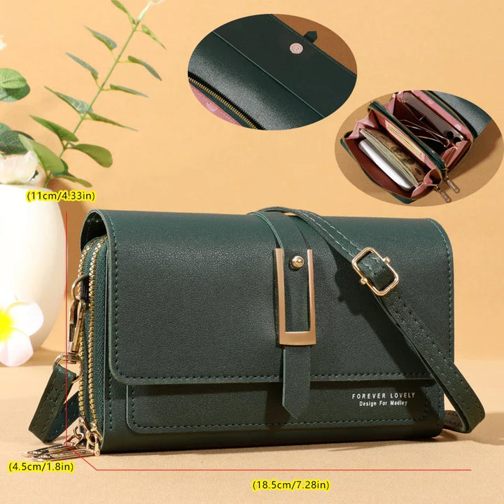 Elegante borsa a tracolla per donne | Portacellulare e portacarte di tendenza