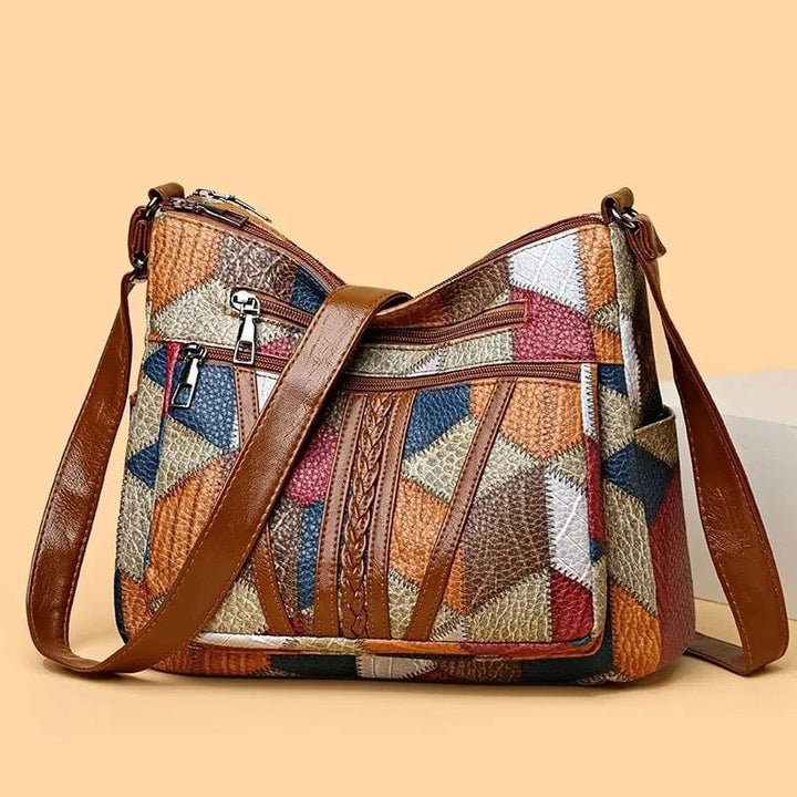 AURARO | Borsa in pelle a mosaico