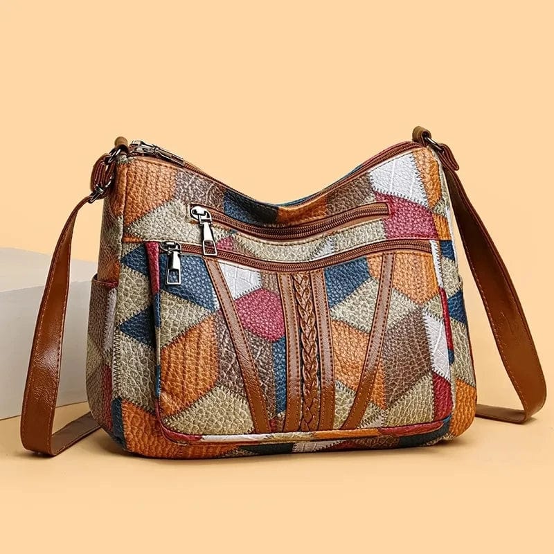 AURARO | Borsa in pelle a mosaico