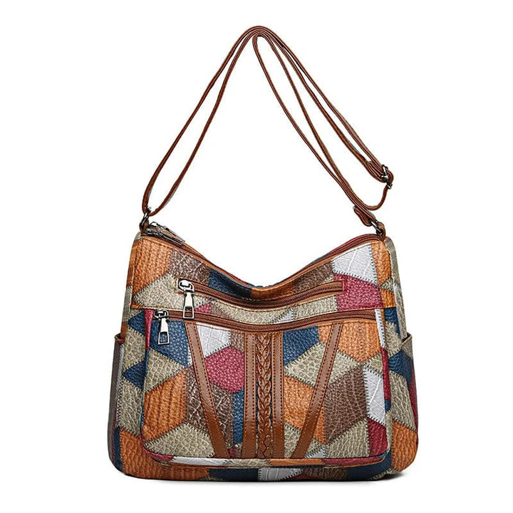 AURARO | Borsa in pelle a mosaico