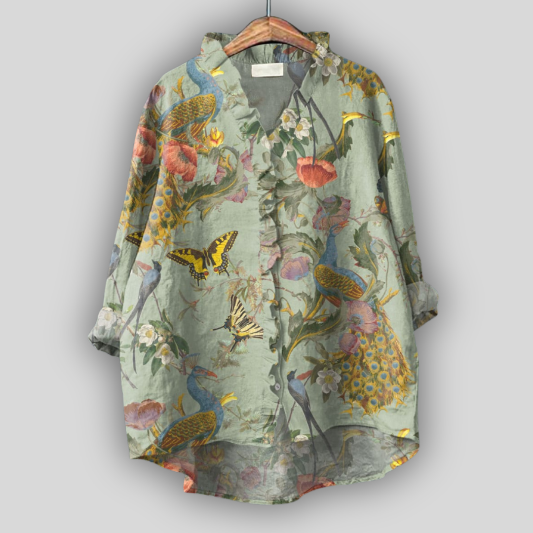 Nerys Butterfly Print Blouse