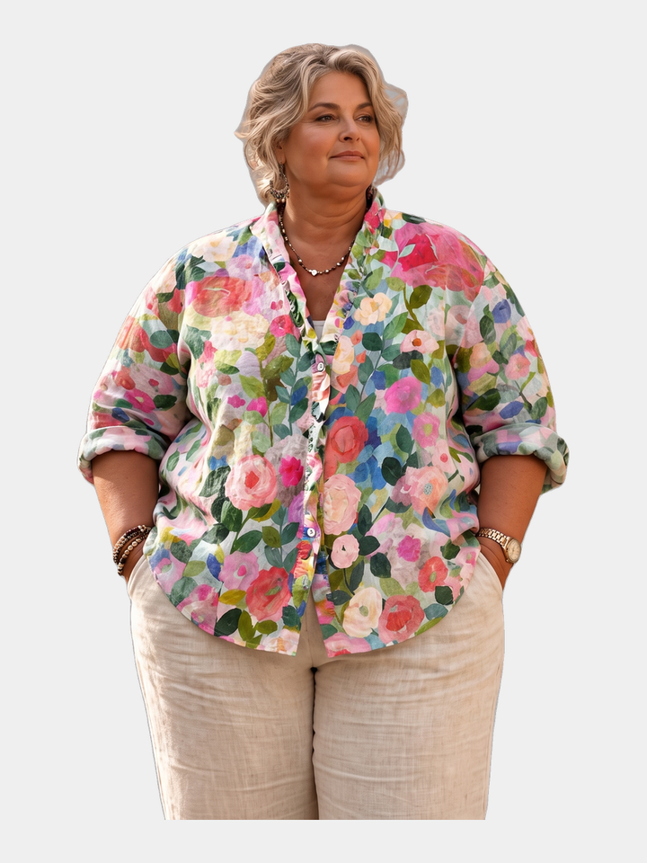Robyn Painted Floral Blouse