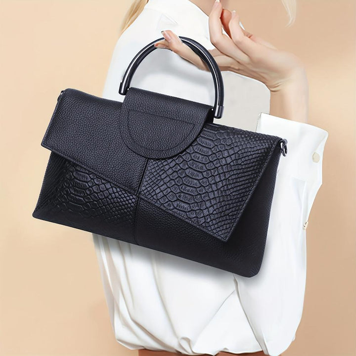 Cassandra | Borsa con opulento motivo coccodrillo