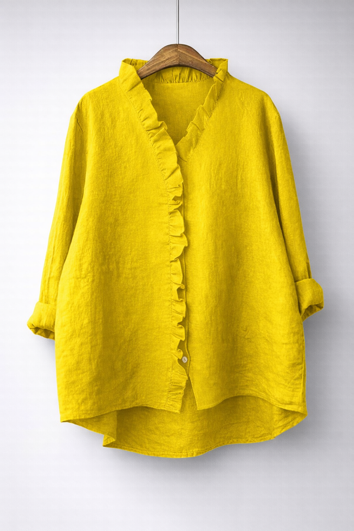 Hermione Ruffle V-Neck Blouse