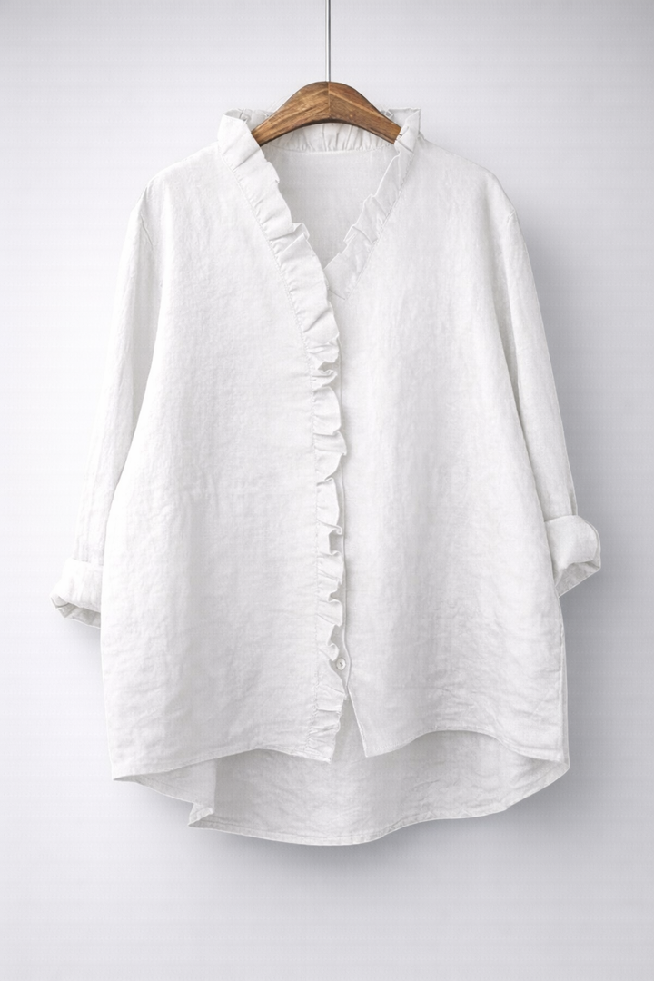 Hermione Ruffle V-Neck Blouse