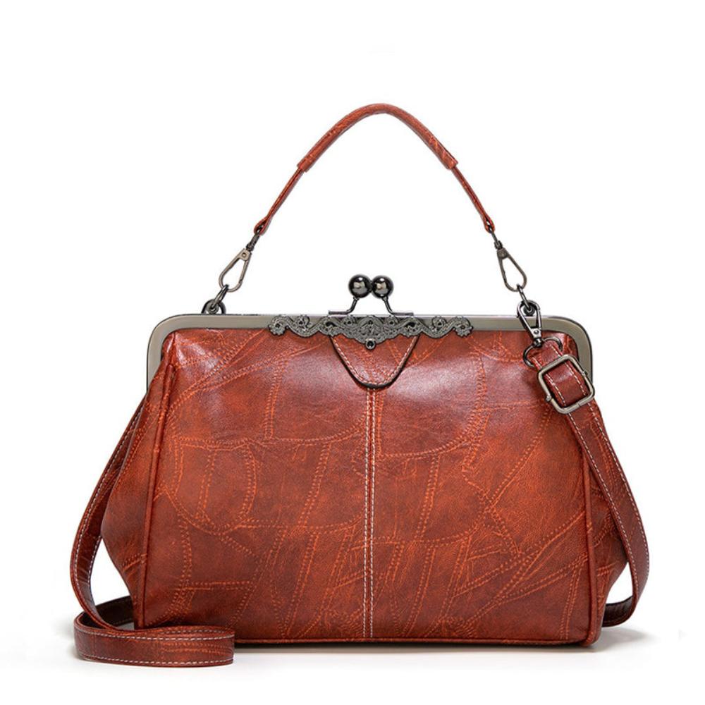 Borsa vintage con chiusura a scatto