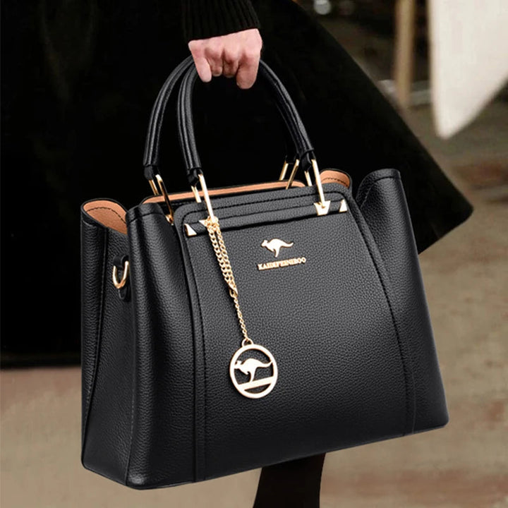 Borsa a spalla da donna in pelle morbida