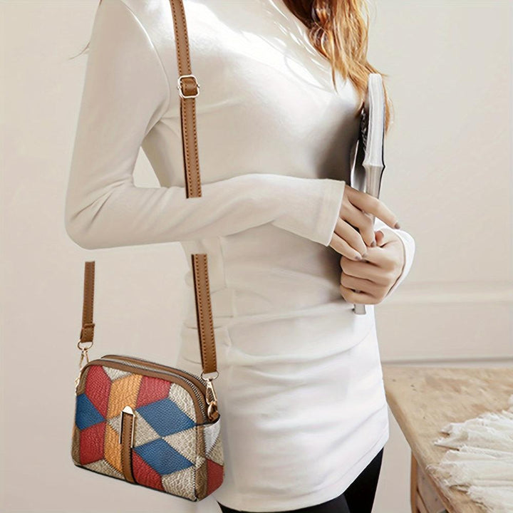 Clio | Mini borsa a tracolla patchwork