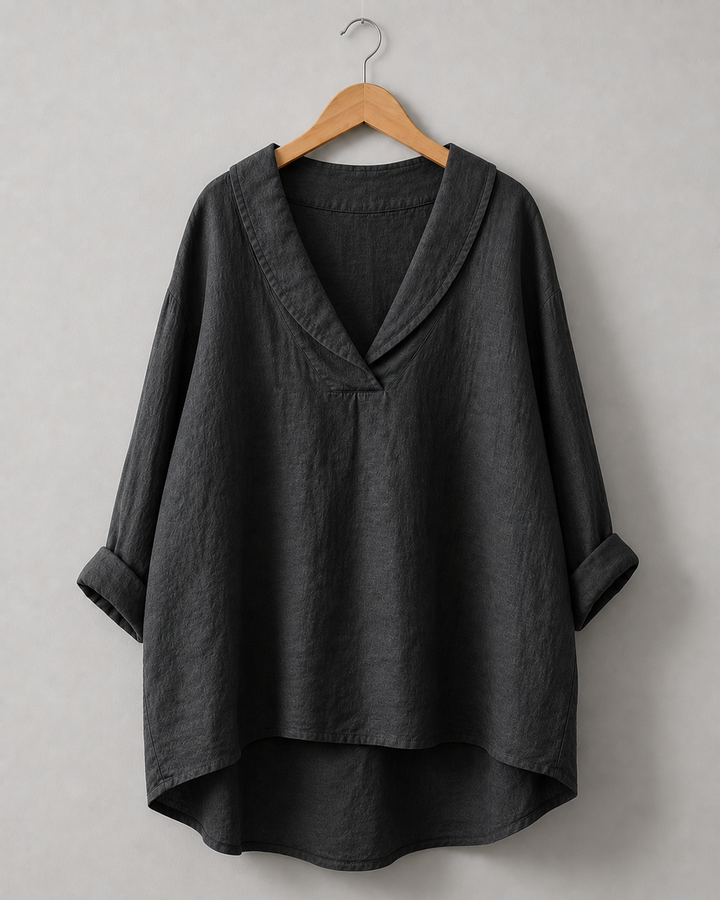 Morwenna Shawl Collar Top