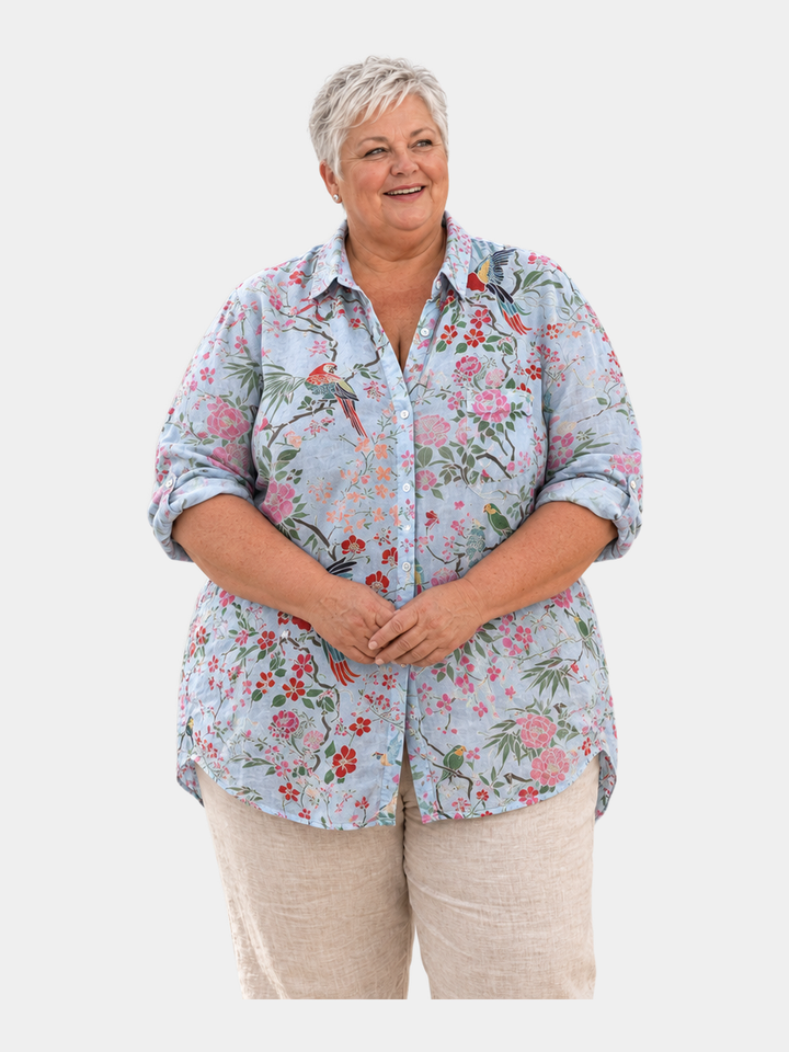 Philomena Printed Popover Shirt