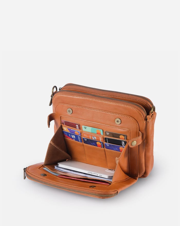 Jovie | Borsa a tracolla slanciata a tre scomparti