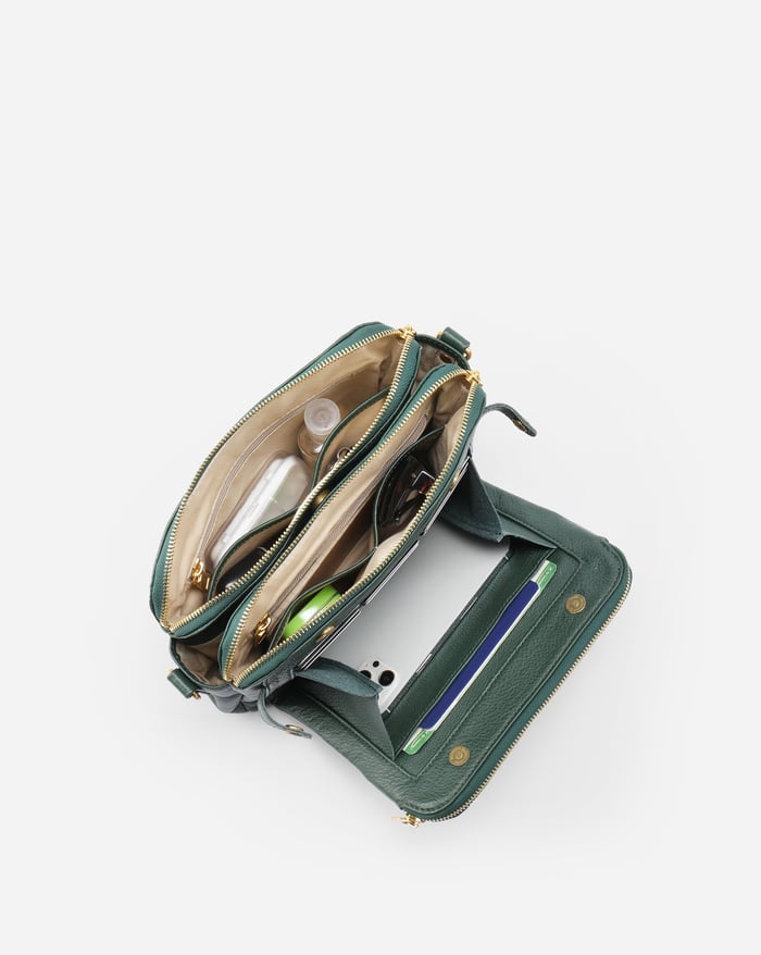 Jovie | Borsa a tracolla slanciata a tre scomparti