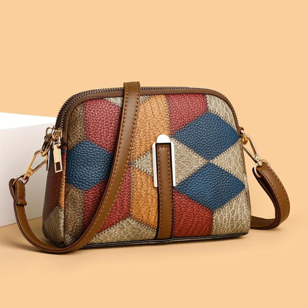 Clio | Mini borsa a tracolla patchwork