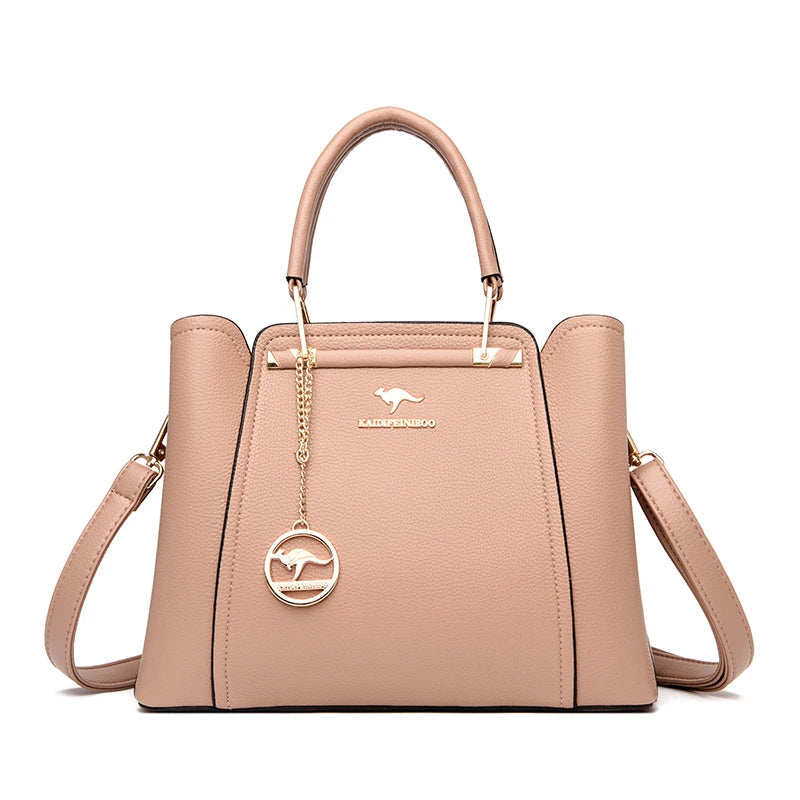 Borsa a spalla da donna in pelle morbida