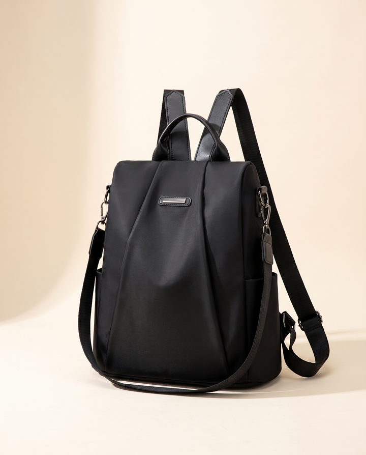 Elegant multifunctional women's backpack with removable shoulder strap