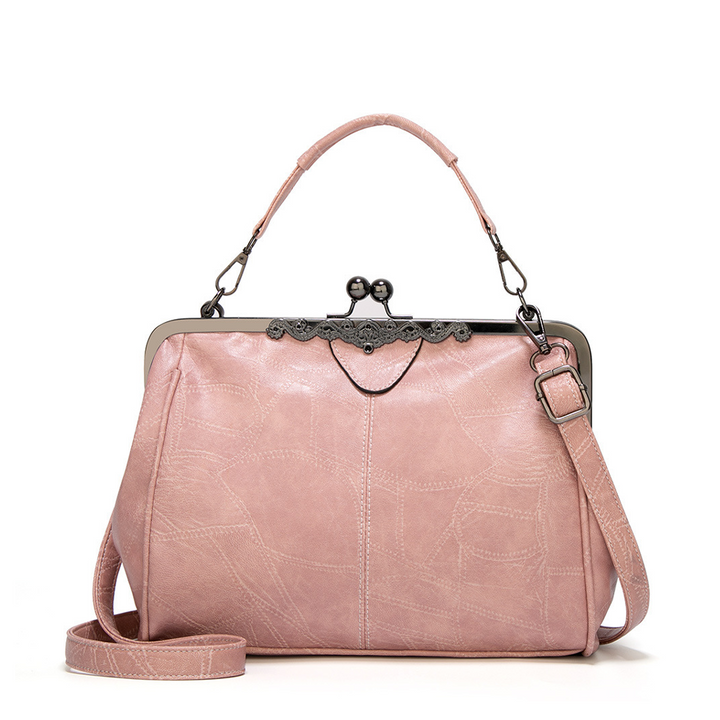Borsa vintage con chiusura a scatto