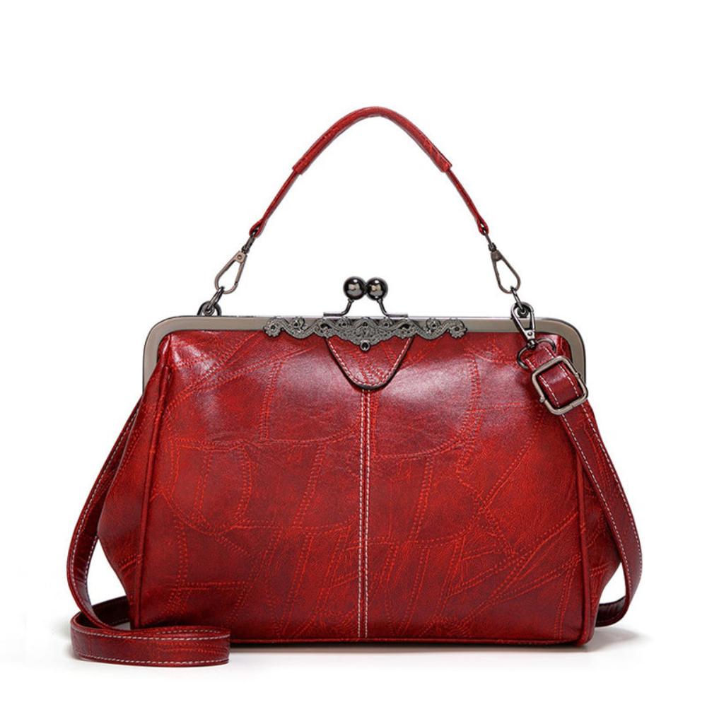 Borsa vintage con chiusura a scatto