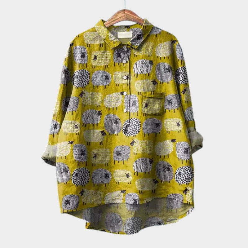 Philomena Printed Popover Shirt