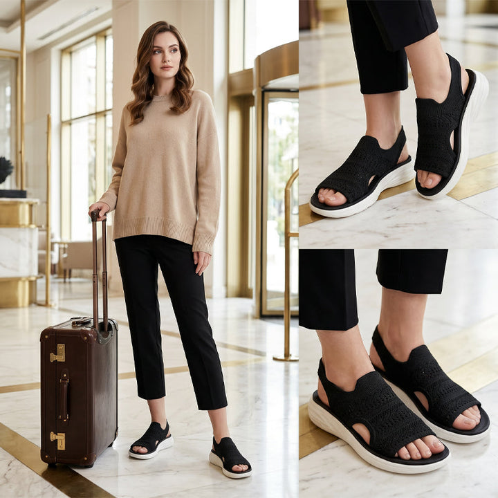Zina™ Breathable Knit Platform Sandals