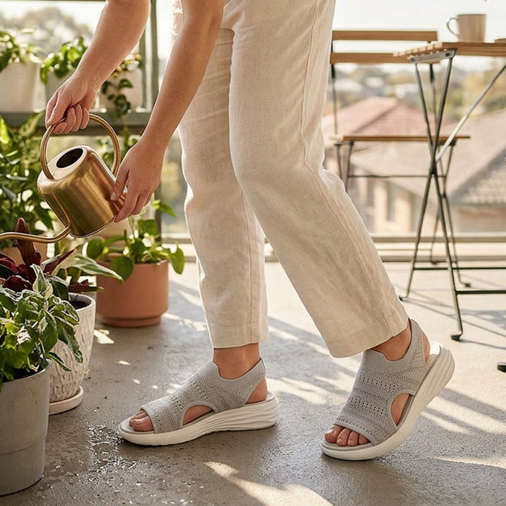 Lina™ Breathable Knit Platform Sandals
